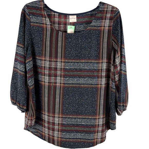 Kaileigh Tops - Kaileigh Woman’s Plaid Long Sleeved Blouse NWT  (Stitch fix)